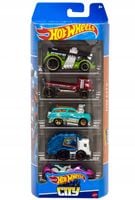 HOT WHEELS 5 PAK AUTEK ZESTAW HW CITY GARBUS HFV89