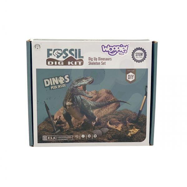 WOOPIE Wykopaliska Dinozaurów 6 Losowych Figurek Szkieletów Dinozaurów zdjęcie 15