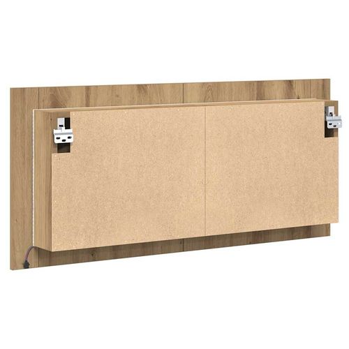 Lustro LED w szafce z półką dąb artisan 100 x 12 x 45 cm na Arena.pl