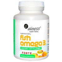 Aliness Fish Omega 3 FORTE kwasy EPA DHA Estry Etylowe 500/250mg 60 kaps.