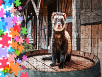 Puzzle tradycyjne Zwierzęta - Fretka