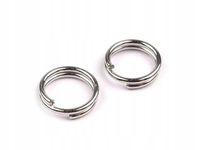 OGNIWKO PODWÓJNE ZAMKNIĘTE  ŁĄCZĄCE KÓŁECZKO SREBRNY ŚREDNI 6MM 50SZT
