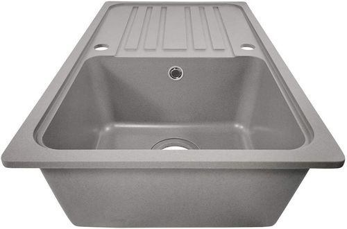 Aquamarin Zlew kuchenny Granite, 76 x 46 cm, szary na Arena.pl