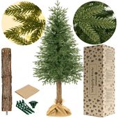 Choinka sztuczna na pniu 180 cm świerk PE