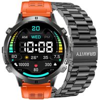 smartwatch gravity czarny pasek + bransoleta gt42-5