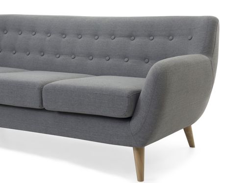 Sofa 3-osobowa jasnoszara MOTALA na Arena.pl