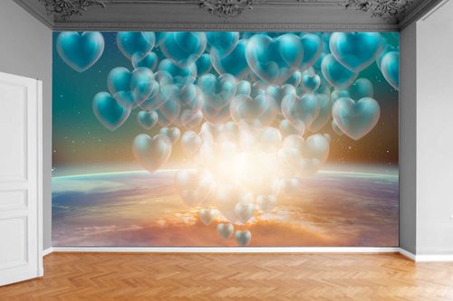 Fototapeta BALONY LATAJĄCE NAD KULĄ ZIEMII 370x250 na Arena.pl