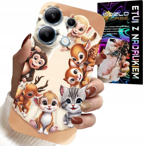 ETUI DO XIAOMI NOTE 13 5G - PLECKI DLA DZIECI W ZWIERZĘTA LEŚNE CASE na Arena.pl