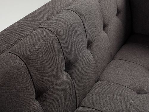 Sofa by-TOM 2 osobowa - czarny, orzech na Arena.pl