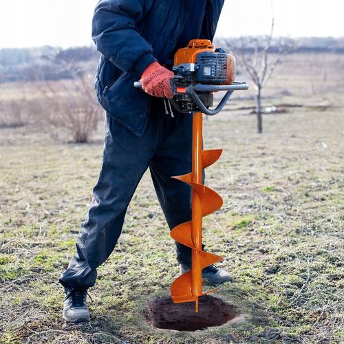 POTĘŻNA WIERTNICA SPALINOWA GLEBOWA 3 WIERTEŁA 30/20/10CM + PRZEDŁUŻKA na Arena.pl