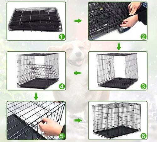 Klatka dla psa kennelowa metalowa Kojec transporter dla zwierząt na Arena.pl