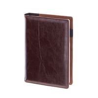 notes notatnik brązowy a6 w kratkę z wymiennym wkładem 200 stron drops