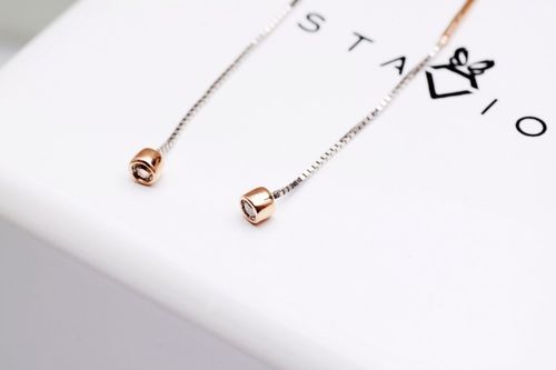 Emaga Złote kolczyki KRD2007 - Diament na Arena.pl