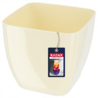 DONICZKA OSŁONKA NA KWIATY KWADRATOWA KREMOWA 12CM