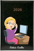 Kalendarz A5 2026 TYGODNIOWY KSIĄŻKOWY z nadrukiem DLA BABCI