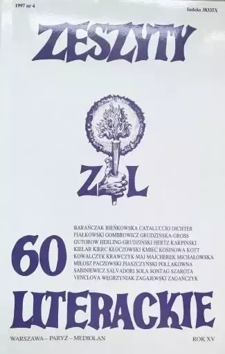 Zeszyty literackie 60 4/1997 zdjęcie 1