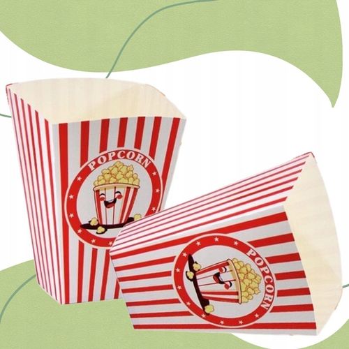 Pojemnik do popcornu papierowy jednorazowy mocny mała porcja 920 ml 50 na Arena.pl