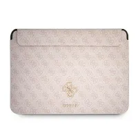Pokrowiec na laptopa Guess 4G Big Logo Sleeve - różowy