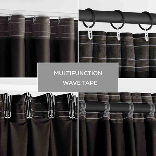 CURT/AH/VELVET/PLEAT/BLACK/140X245/1PC na Arena.pl