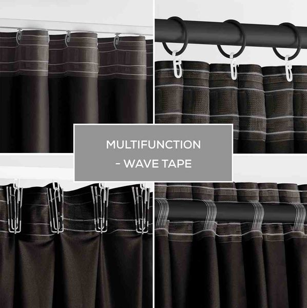 CURT/AH/VELVET/PLEAT/BLACK/140X245/1PC zdjęcie 6