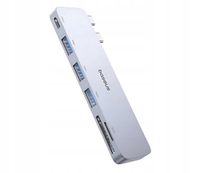 Hub USB Baseus 6w1 UltraJoy 2xUSB-C - USB-C, 3xUSB, SD/TF