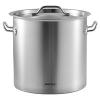 garnek gastronomiczny z pokrywą stalową 17l kinghoff kh-1961