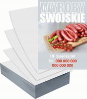Ulotki A5 reklamowe firmowe 100 szt projekt w cenie wyroby swojskie