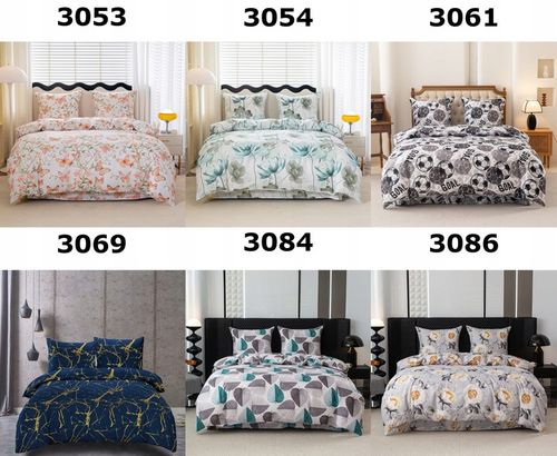 Pościel 160x200 + 2 Poszewki Komplet 3- Częściowy Kwiaty 3D Wiele Wzorów na Arena.pl