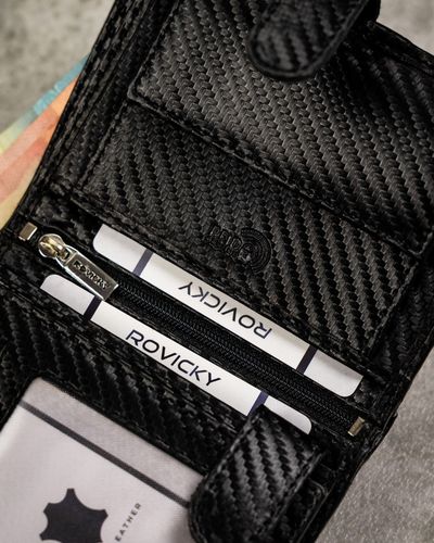 elegancki portfel męski z systemem rfid protect — rovicky na Arena.pl