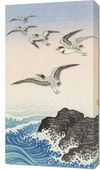 Obraz 50x90cm Five Seagulls 2, Koson Japoński Vintage do Salonu