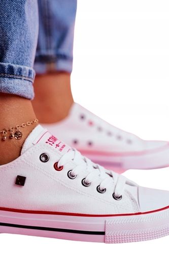 BIG STAR BIAŁE DAMSKIE TRAMPKI T274022 NISKIE 40 na Arena.pl