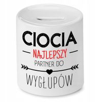 Skarbonka Prezent Dla Cioci Partner Do Wygłupów Z Nadrukiem Ze Zdjęciem