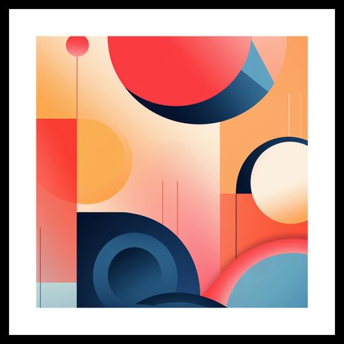 Plakat 30x30cm Geometryczne Marzenia na Arena.pl