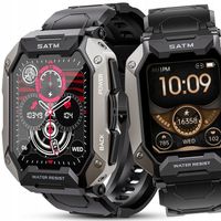 SMARTWATCH MĘSKI ZEGAREK WODOODPORNY MENU PL ROZMOWY 410mAh 20 dni PRACY