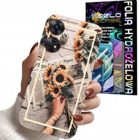ETUI DO OPPO RENO 8T 4G - SŁONECZNIK KWIATY DLA KOBIET PLECKI + FOLIA