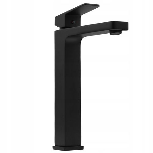Bateria umywalkowa stojąca wysoka czarna nablatowa kran do umywalki na Arena.pl