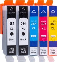 5x TUSZ DO DRUKARKI HP PHOTOSMART 5524 5520 364 XL