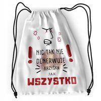 Plecak Dla Krzyśka Sportowy Szkolny Worek Torba Z Nadrukiem Ze Zdjęciem