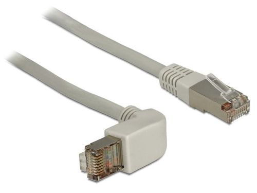 PATCHCORD KAT.5E SFTP 0.5M KĄTOWY WTYK SZARY na Arena.pl