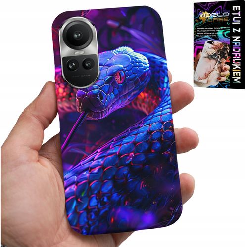 ETUI DO OPPO RENO10 PRO 5G - WĄŻ KOBRA GRZECHOTNIK GADY CASE + FOLIA na Arena.pl