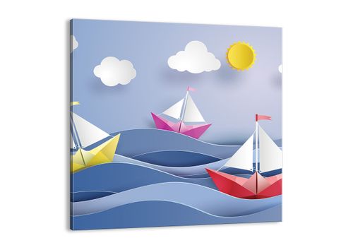Obraz Na Płótnie - Statek Rysunek - 60X60 Cm - Ac60X60-2964 na Arena.pl