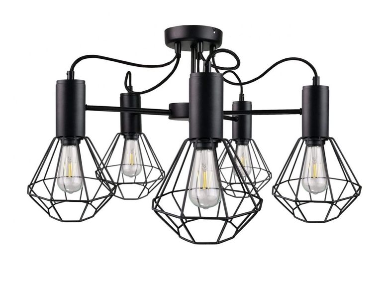 Lampa sufitowa 5xE27 LARS BLACK zdjęcie 1
