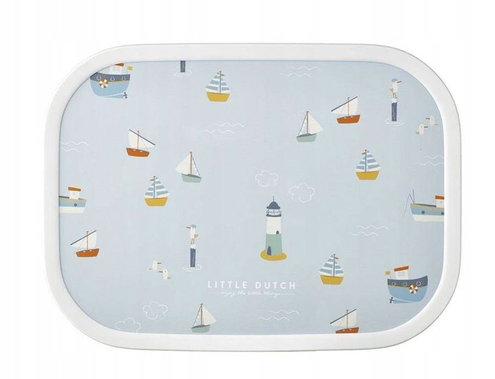 Lunchbox Pojemnik Śniadaniówka 750ml MEPAL Niebieski Żeglarze na Kanapki zdjęcie 4