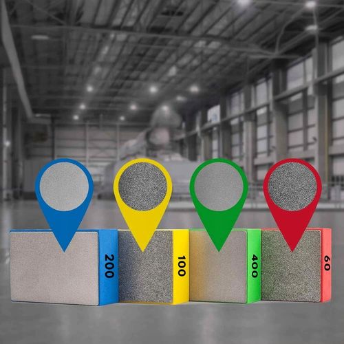 4 SZT DIAMENTOWA KOSTKA DO SZLIFOWANIA GRESU PŁYTEK 60# 100# 200# 400# na Arena.pl