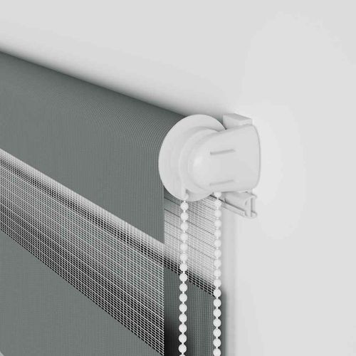 Roleta zebra, ciemnoszara, szerokość tkaniny 55,9 cm, poliester na Arena.pl