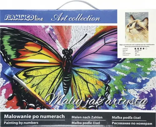 Malowanie po numerach 30x40cm Kotek długowłosy na Arena.pl