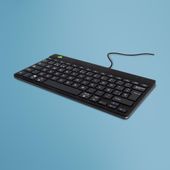 Klawiatura przewodowa R-Go Compact Break QWERTY (ES), czarna, RGOCOESWDBL