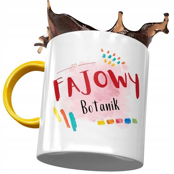Kubek Żółty Dla Botanika Fajowy Botanik Na Prezent Z Nadrukiem Ze Zdjęciem zdjęcie 1