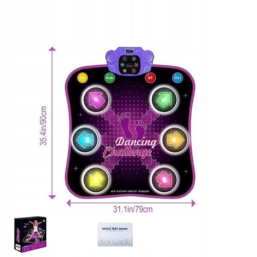 MATA DO TAŃCZENIA TANCA MUZYCZNA BLUETOOTH Z PODŚWIETLANYMI STRZAŁKAMI na Arena.pl