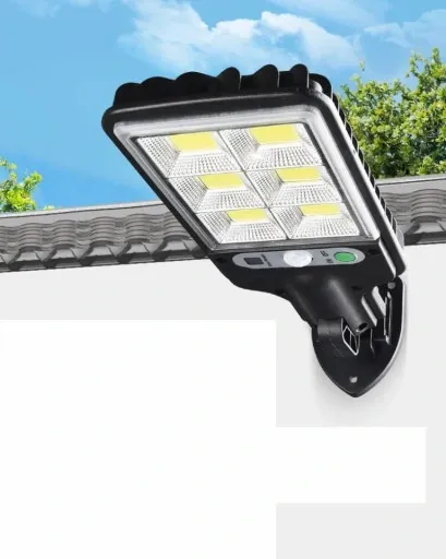 MOCNA LAMPA ZEWNĘTRZNA SOLARNA LED CZUJNIK ZMIERZCHU I RUCHU zdjęcie 2